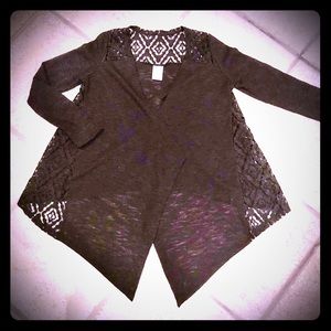 Black Lacey Cardigan “Arizona”, girls 7-8